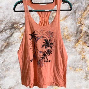 Coral Graphic Tank Top